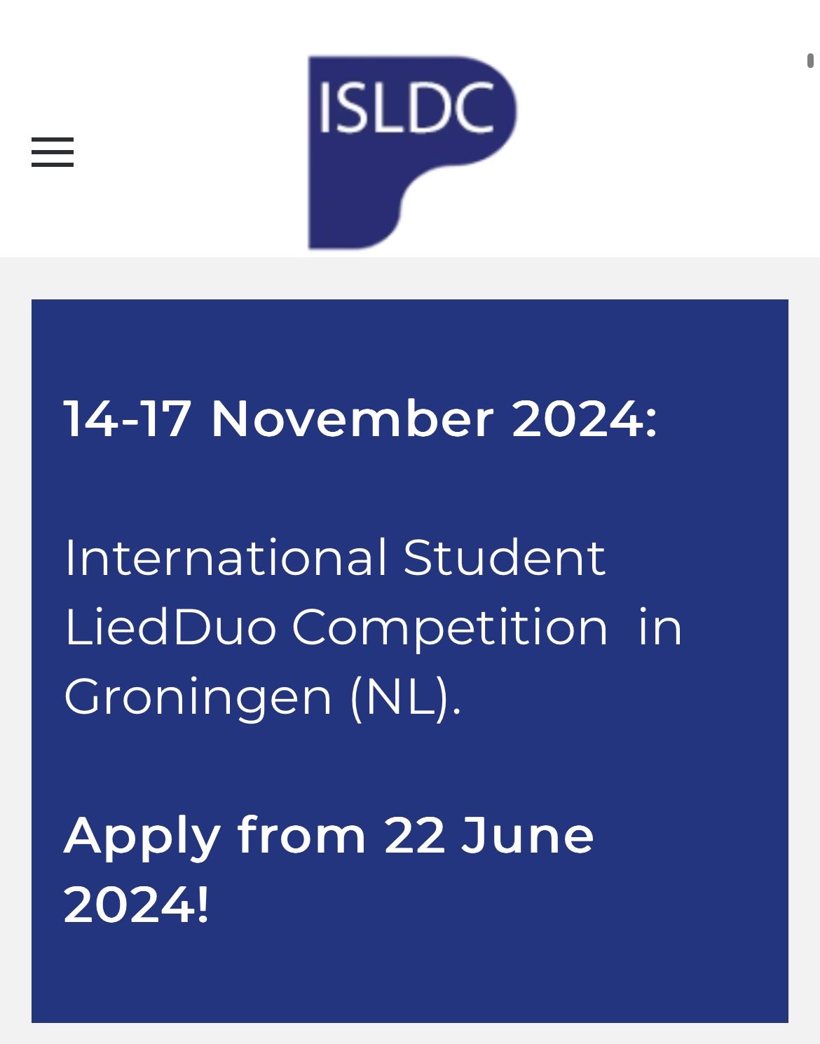 International Student LiedDuo